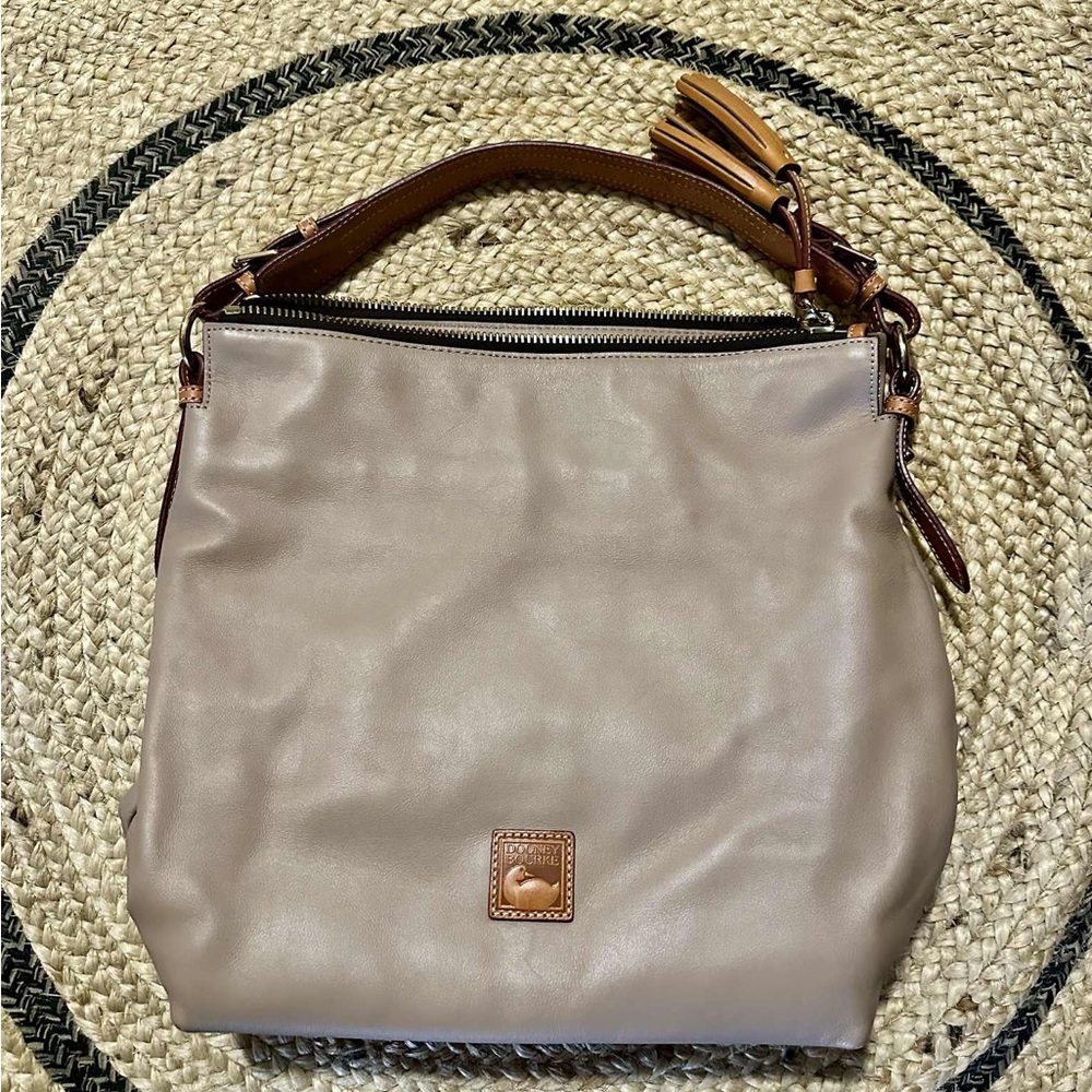 Dooney & Bourke Beige Leather Shoulder Bag